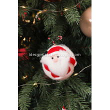 Handmade Christmas Ball Plush Santa Claus